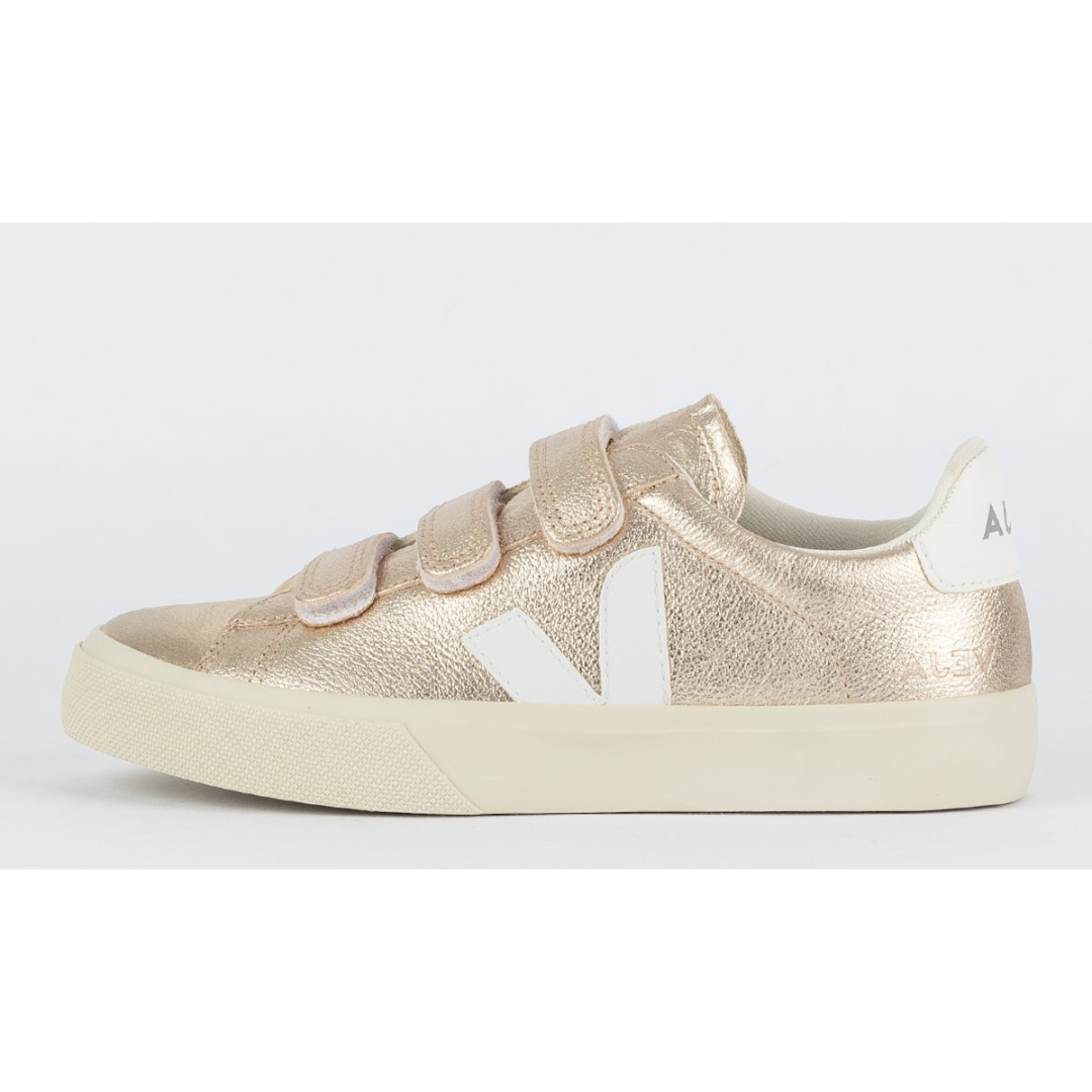 Vert Shoes Logo Chromefree Leather Platinum White