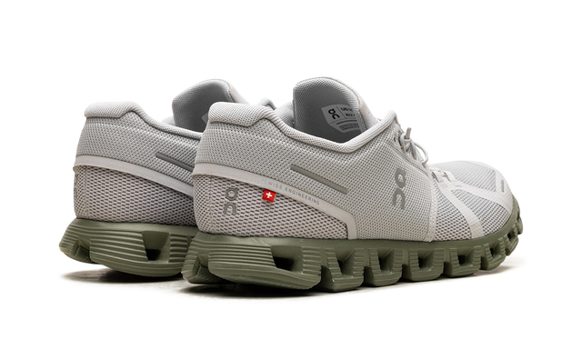 On Running Cloud 5 Glacier Gray Reseda Green